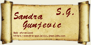 Sandra Gunjević vizit kartica